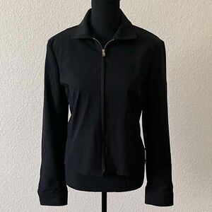 BCBGMaxAzria black front zipper long sleeve women's jacket size 4